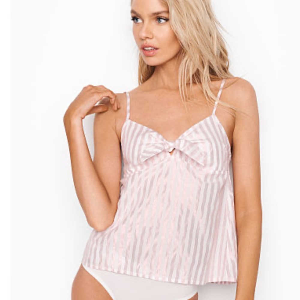 NWOT white & gold sleep camisole size M